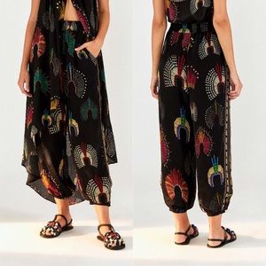 Farm Rio Black Wonderful Headdress Pants